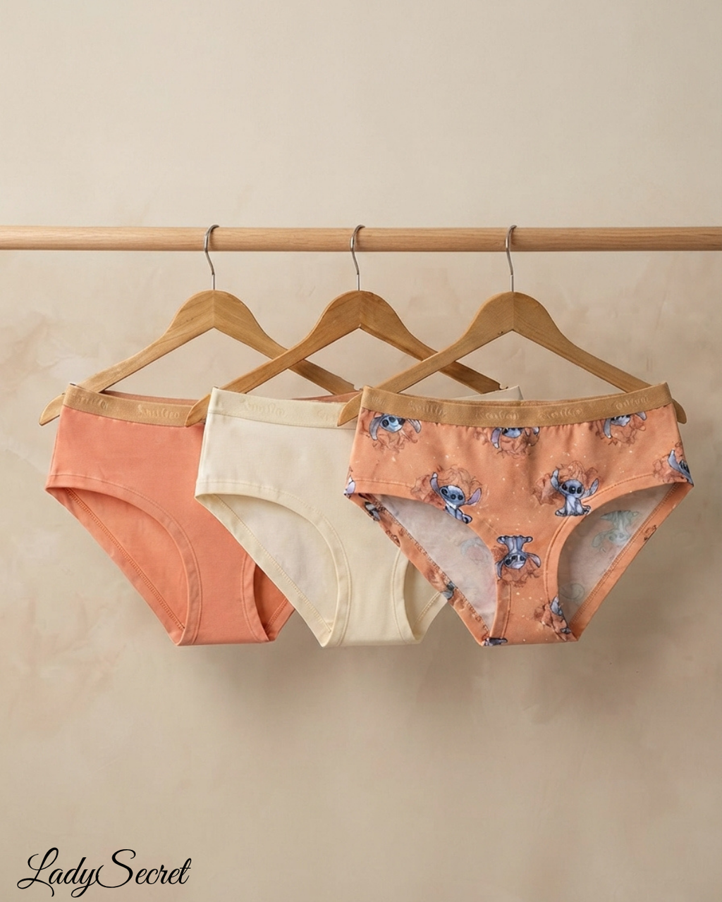 Ensemble Culotte Femme Stitch & Pastel – Lot de 3 Culottes Coordonnées