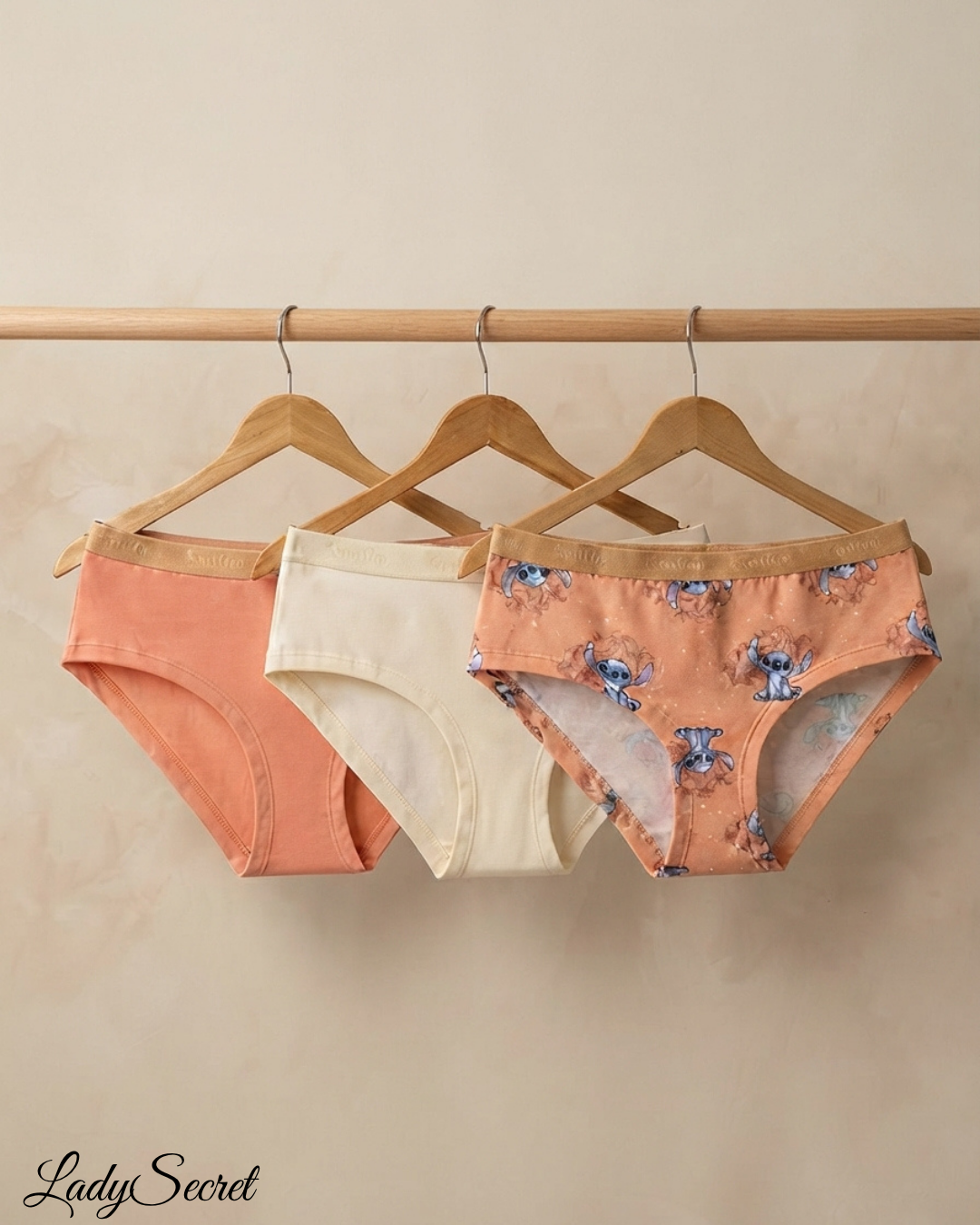Ensemble Culotte Femme Stitch & Pastel – Lot de 3 Culottes Coordonnées