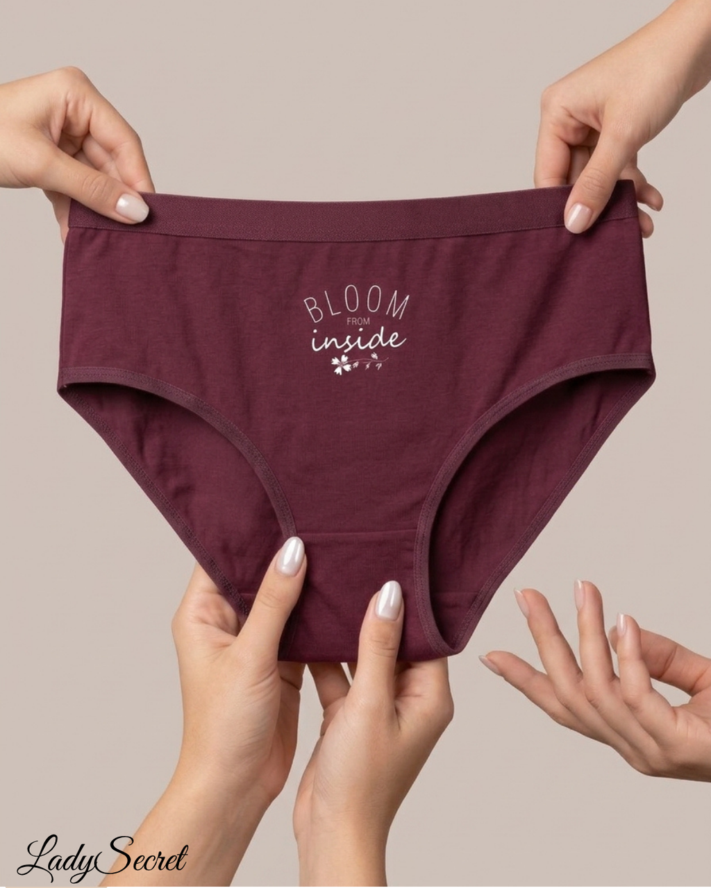 Ensemble Culotte Femme Smile & Bloom – Lot de 3 Culottes Coordonnées S-1010