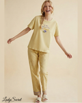 Pyjama Femme Bloom – T-shirt & Pantalon Coordonné S-6015