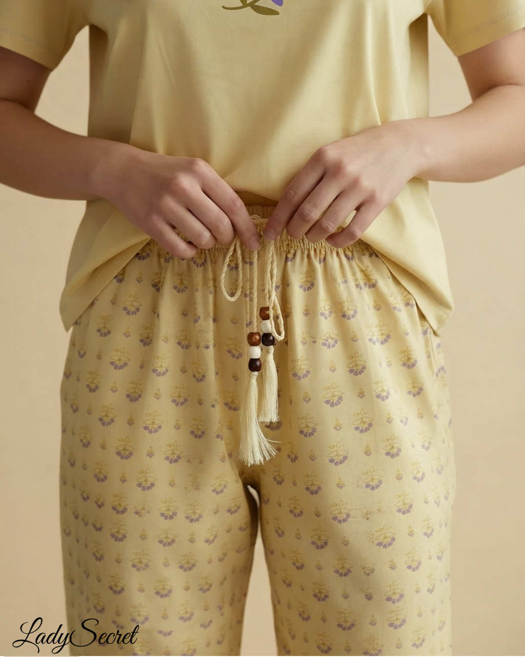 Pyjama Femme Bloom – T-shirt & Pantalon Coordonné S-6015