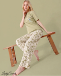 Pyjama Femme Snoopy – T-shirt & Pantalon Motif Coordonné LJ-977
