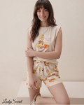 Ensemble Pyjama Femme Big Bird – T-shirt Sans Manches & Short Coordonné 4094