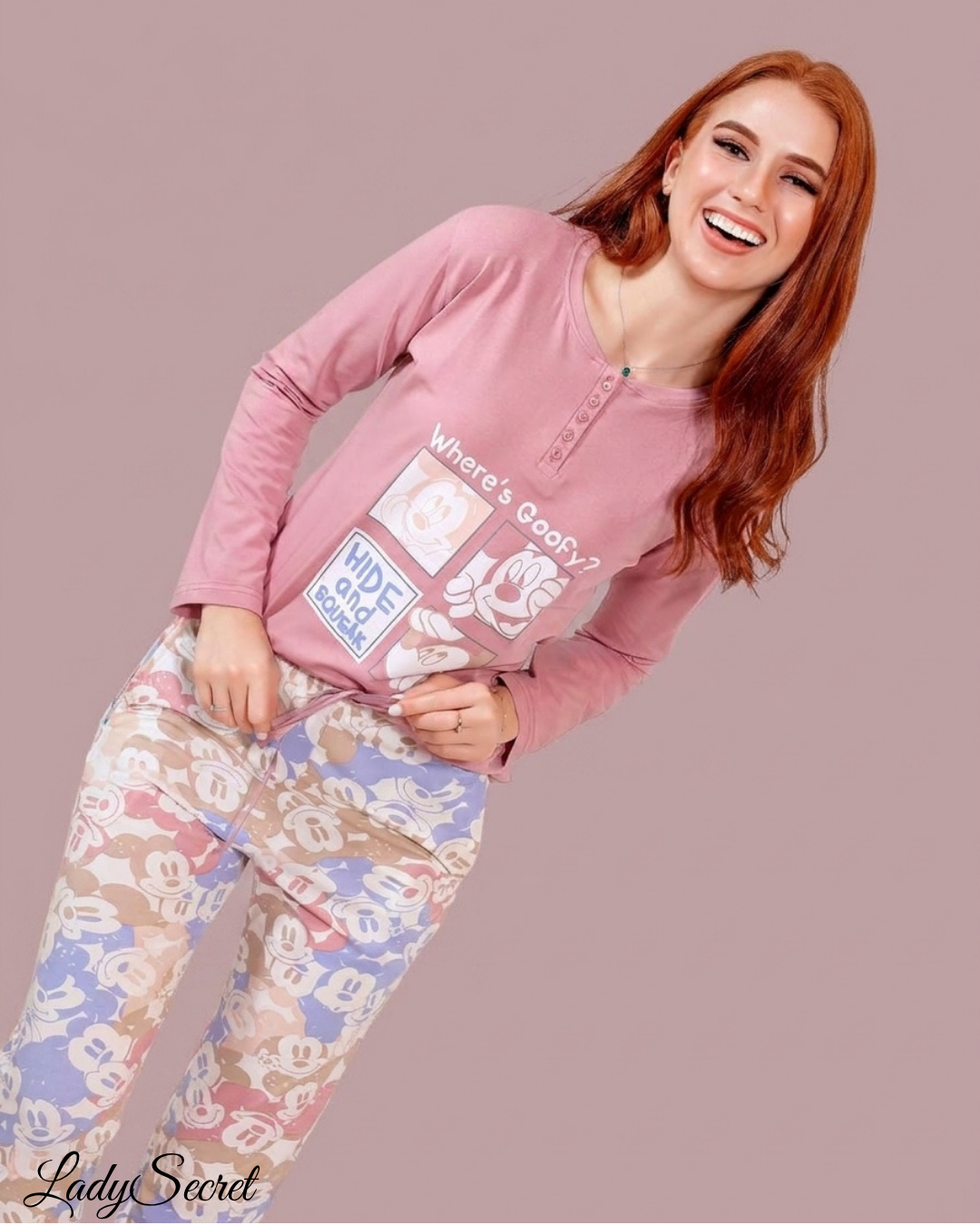 Pyjama Femme Where's Goofy - Top & Pantalon Mickey