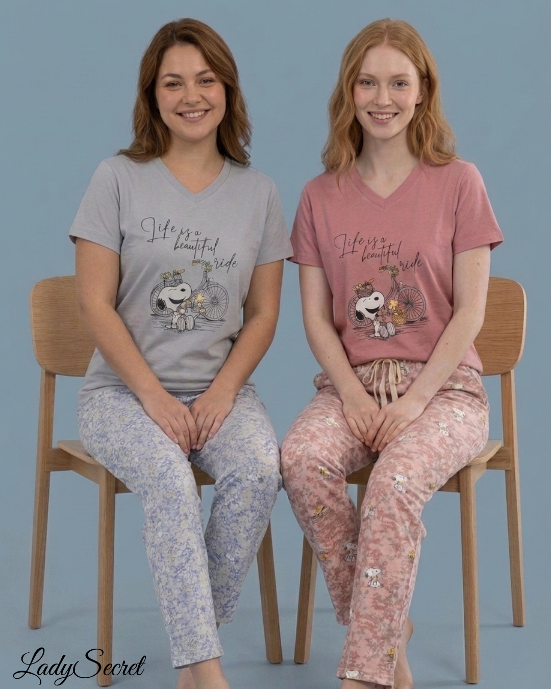 Pyjama Femme Life is a Beautiful Ride - T-shirt & Pantalon