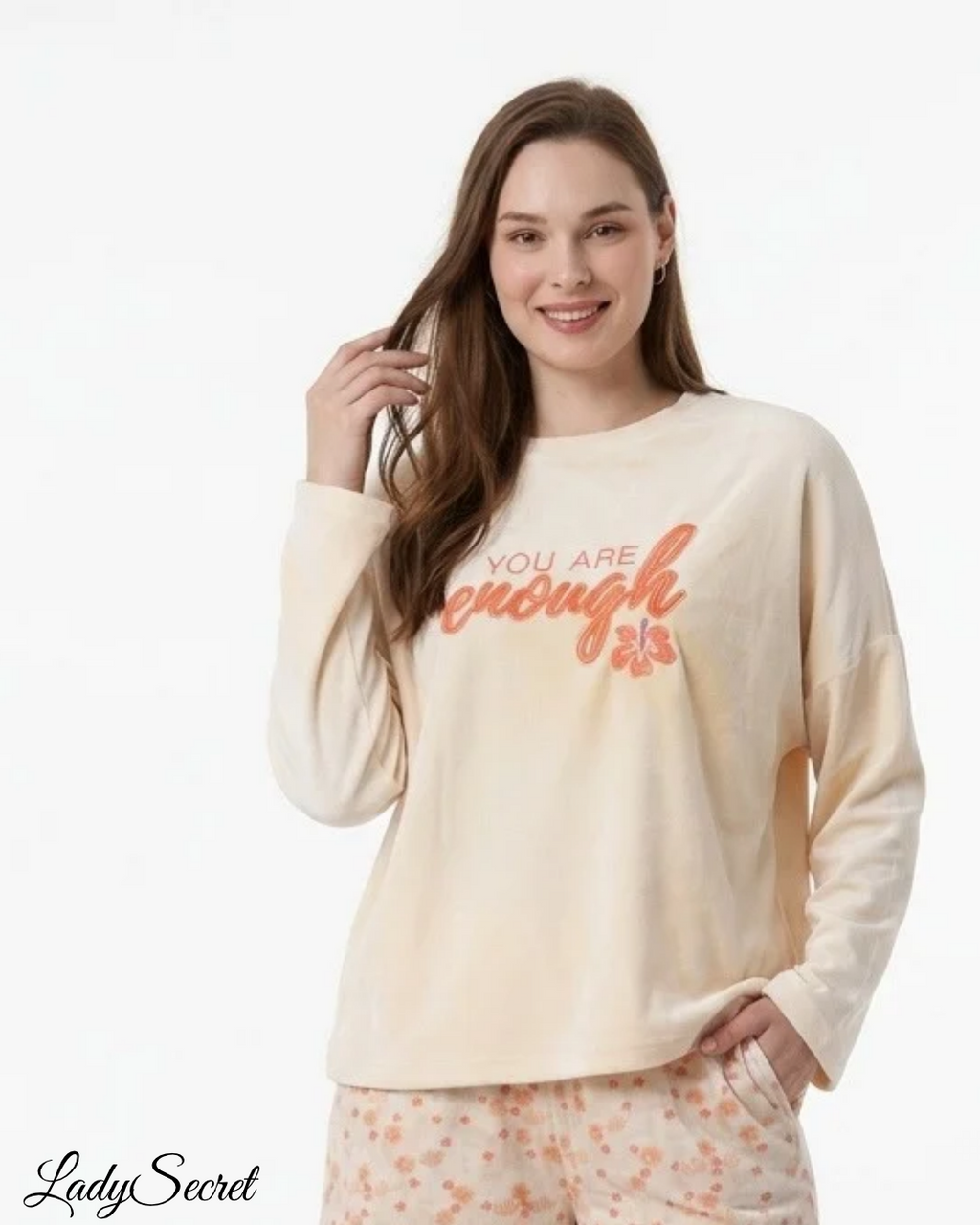 Pyjama Femme Velours You Are Enough