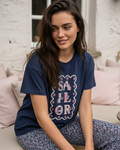 Pyjama Femme Sailor Marine - T-shirt & Pantalon