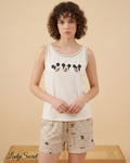 Pyjama Femme Mickey - Débardeur &amp; Short Zébré 711