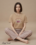 Pyjama Femme Taza Favorita - T-shirt & Pantalon Rayé 6030
