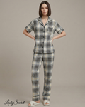 Pyjama Femme Carreaux Classique - Chemise & Pantalon 807