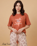 Pyjama Femme Into the Nature - T-shirt & Pantalon Feuillage 423