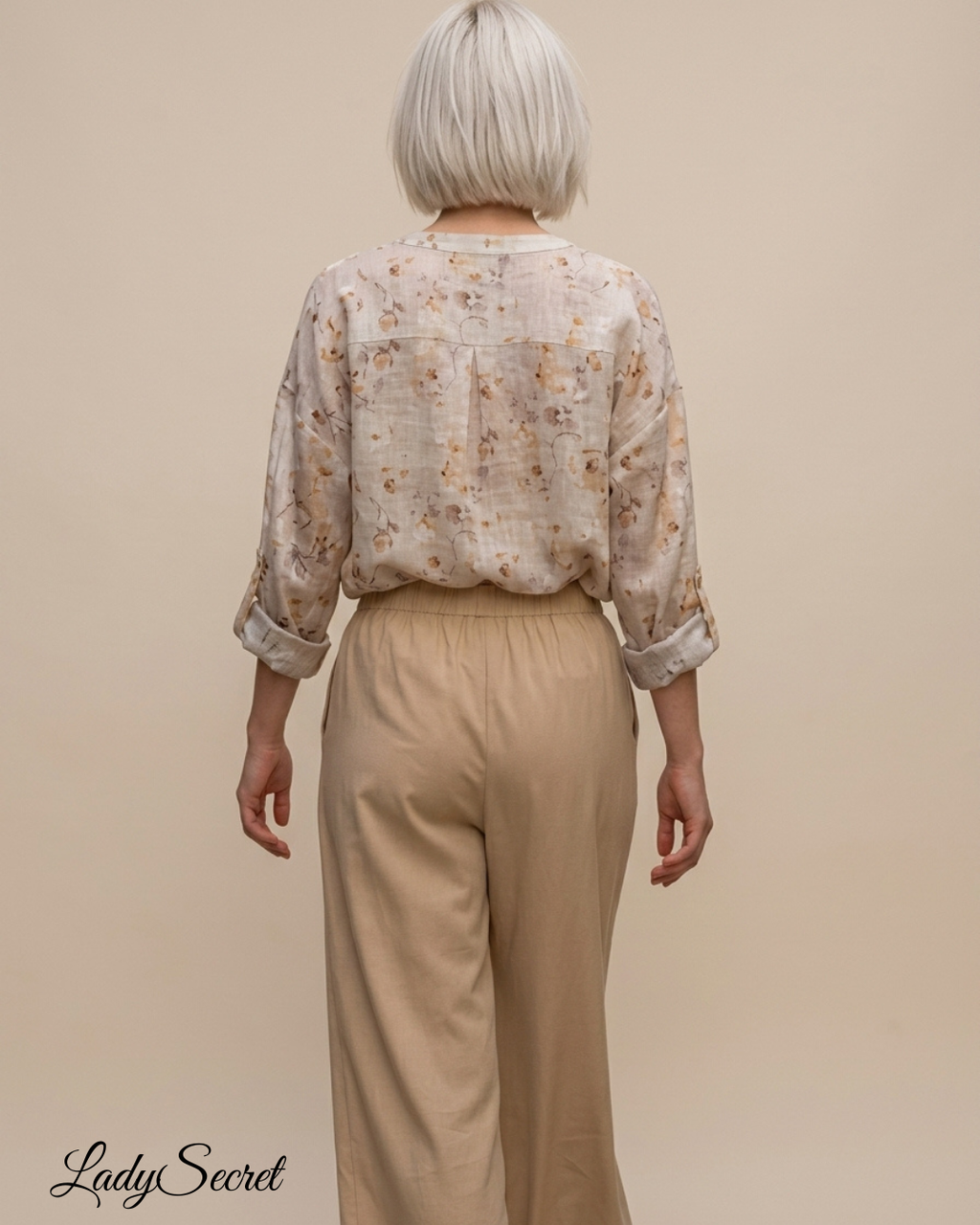 Ensemble Pyjama Floral Beige BM-1941/1