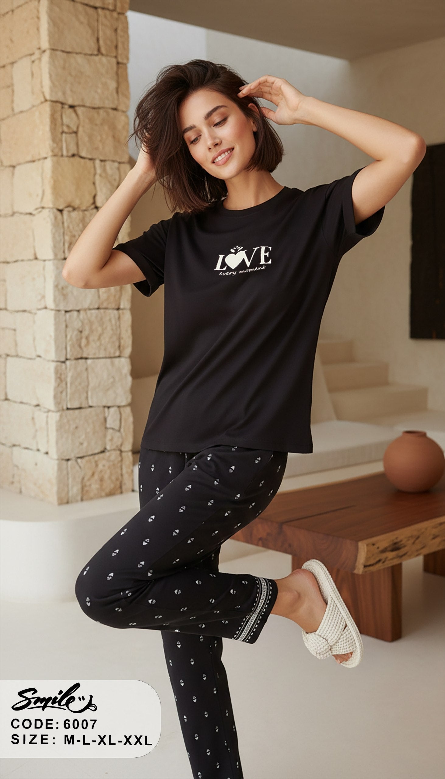 Ensemble Pyjama Femme Noir